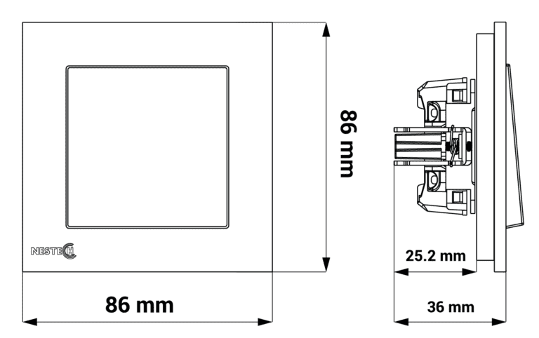 1gang single METAL frame final