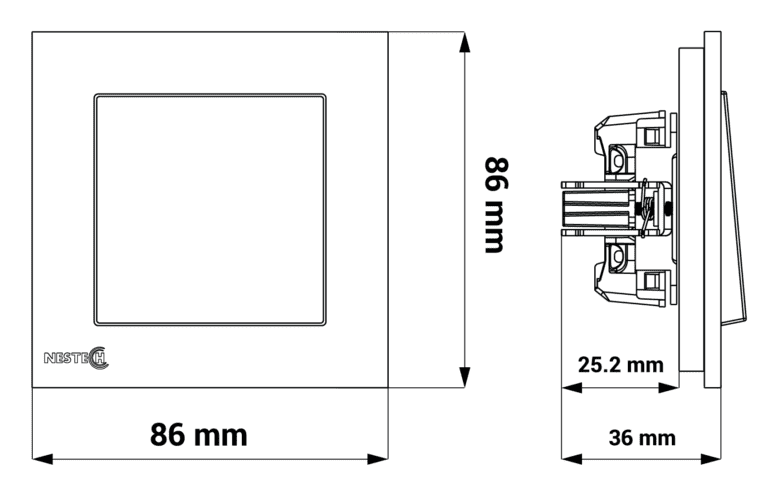 1gang single METAL frame final