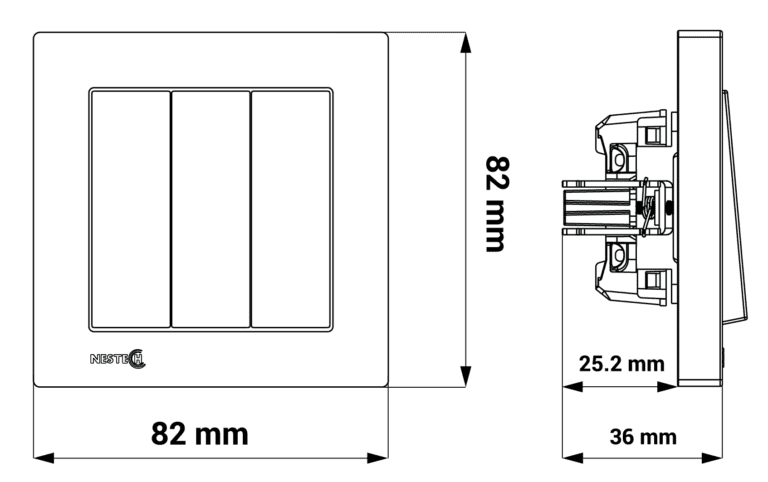 3 gang single evidente frame final