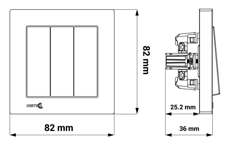 3 gang single evidente frame final