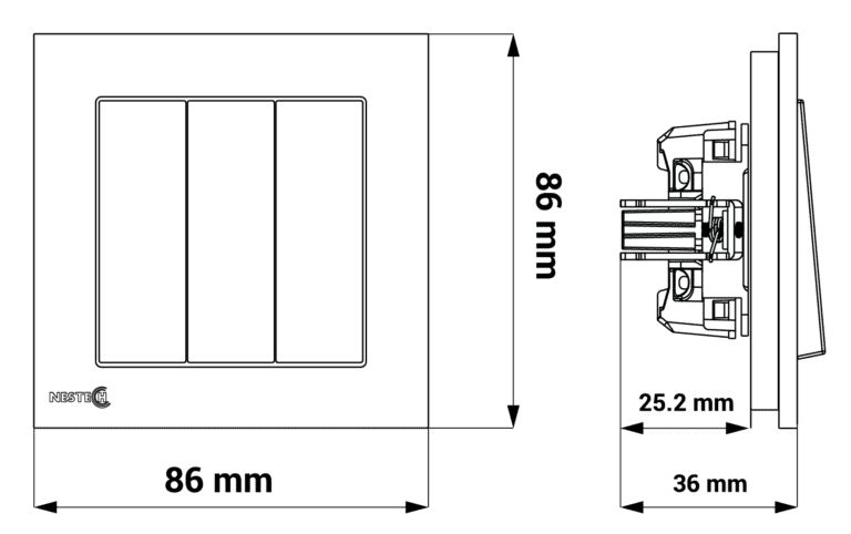 3gang single METAL frame final