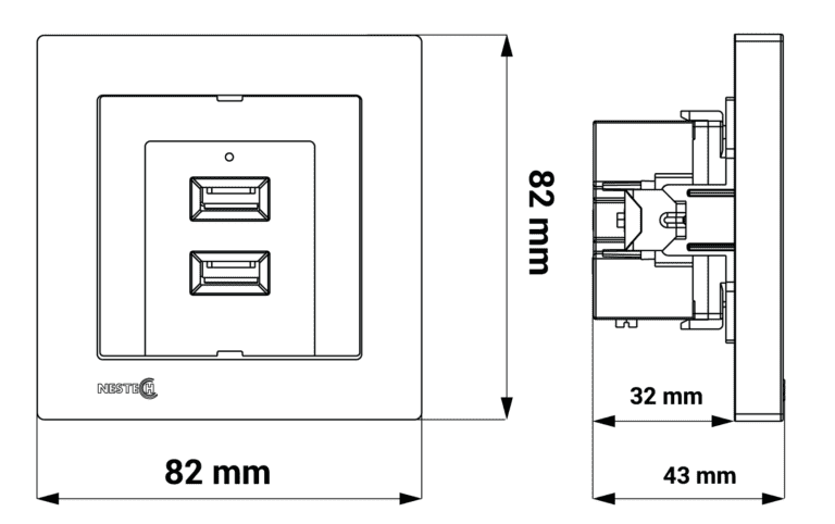 Double USB evidente single frame final