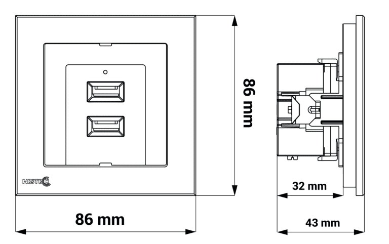 Double USB single Refine frame final
