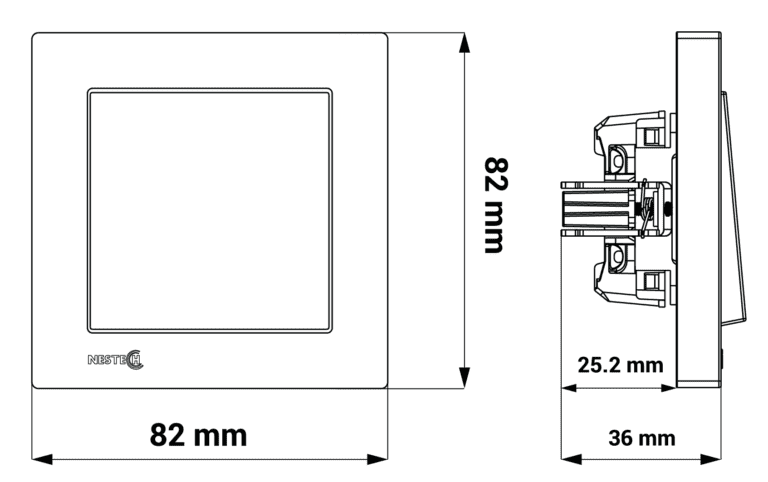 1gang single evidente frame final