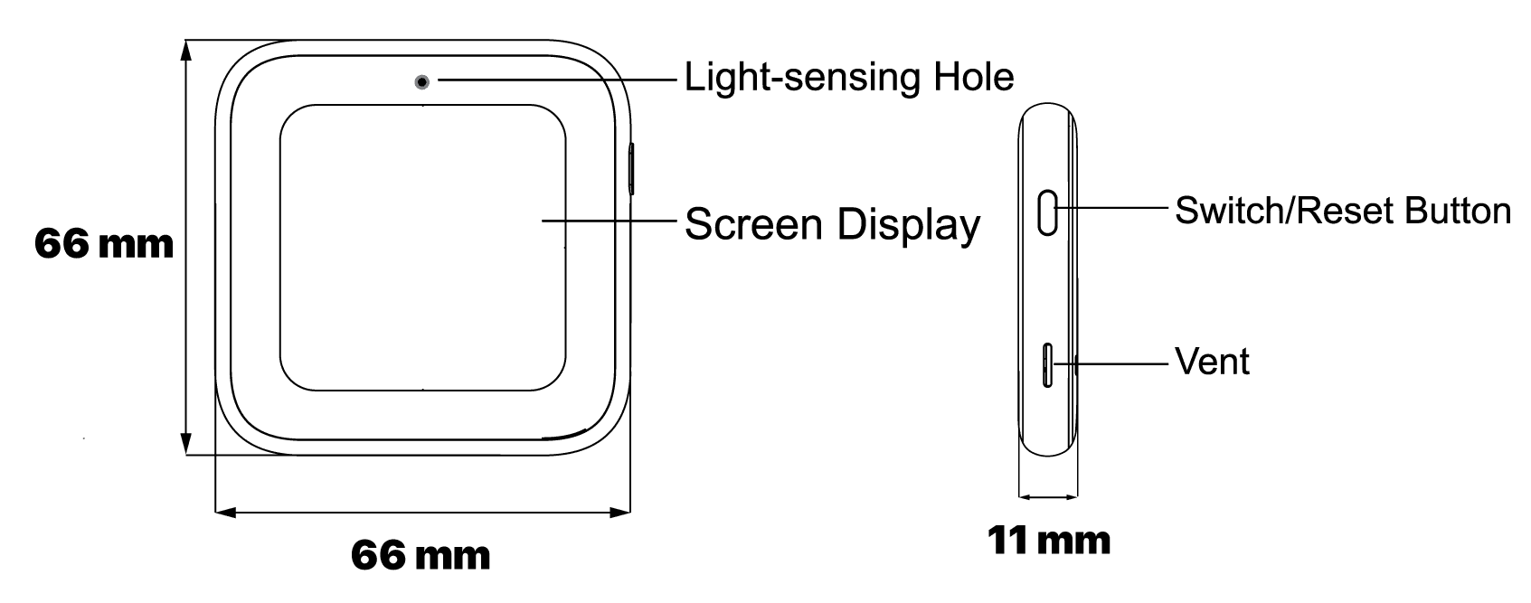Brightness Sensor Thermometer source