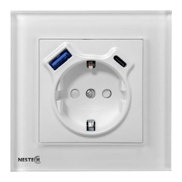 پریز برق و شارژر USB نستک 533570400